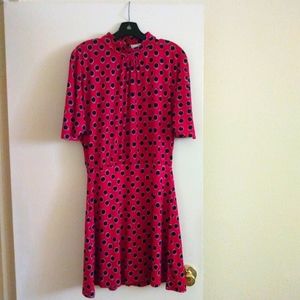 Mango red and black dress